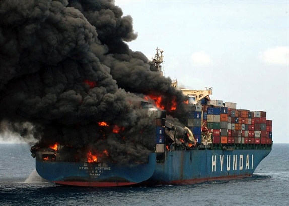 Boat Cargo Fire