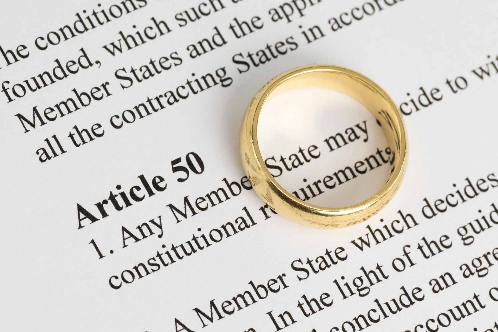 Article 50 extract with wedding ring