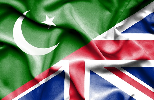 UK Pakistan flags
