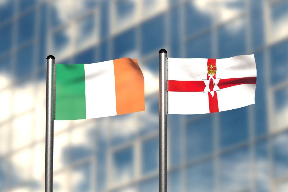 Northern Irish & Republic of Ireland flags
