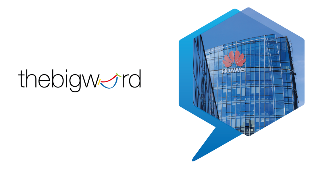 Huawei and thebigword logos