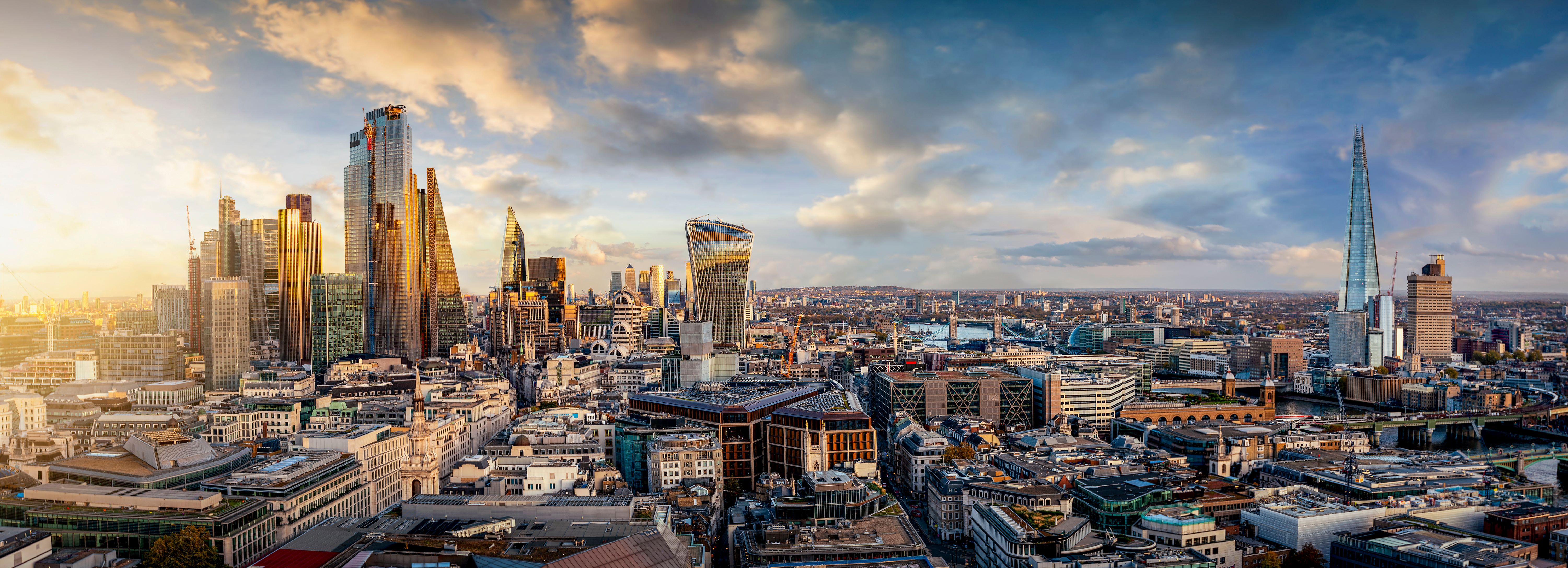 City of London skyline including the Shard