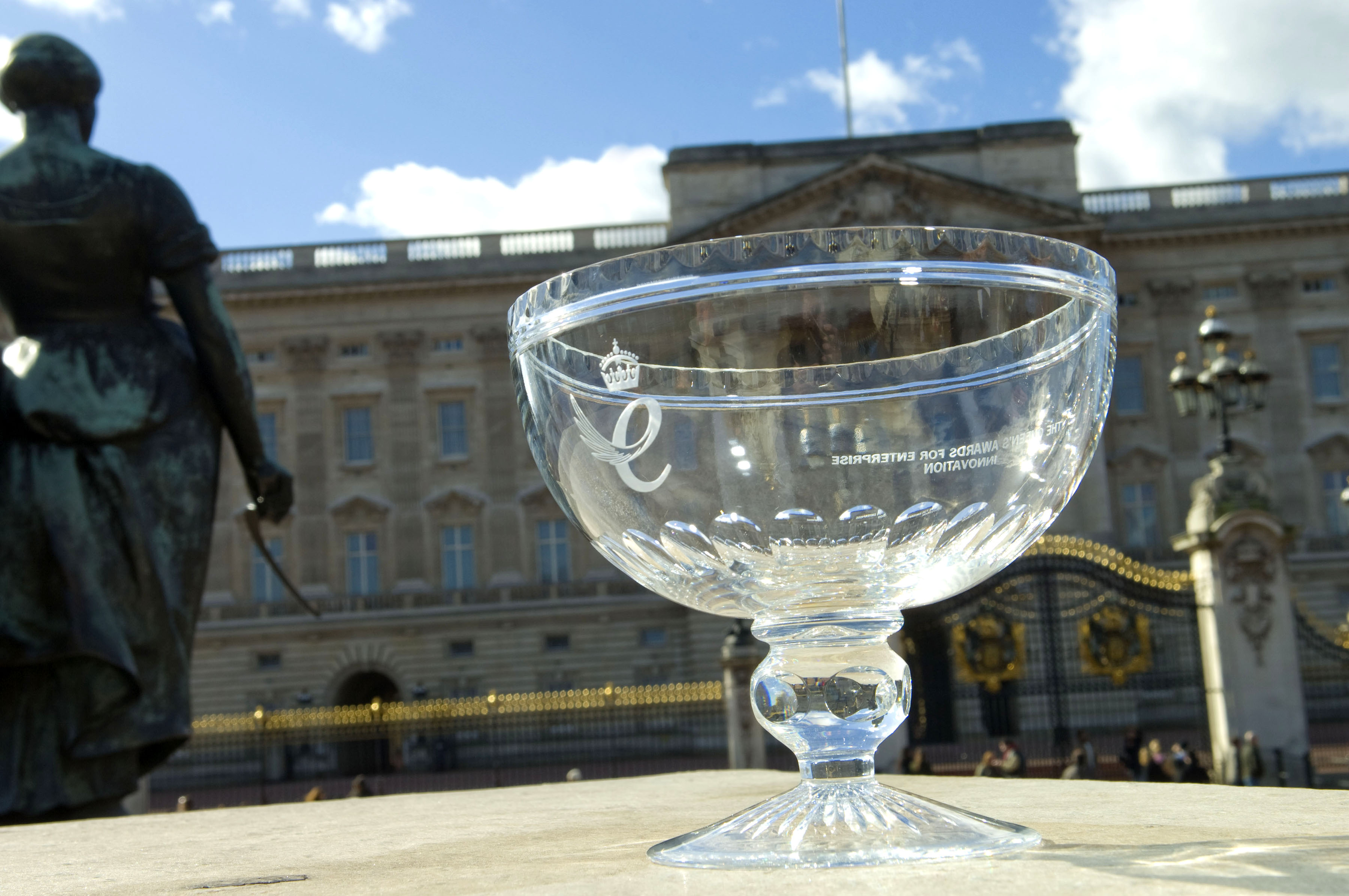 Queens Awards bowl at Buckingham Palace