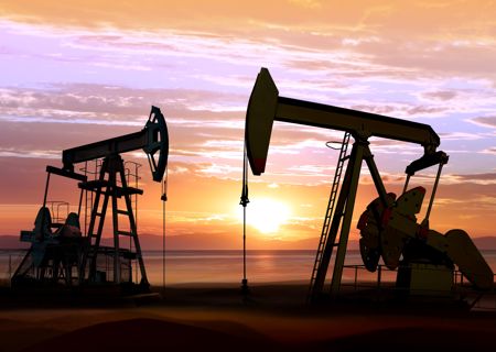 Oilpumpsmiddleeastsunset