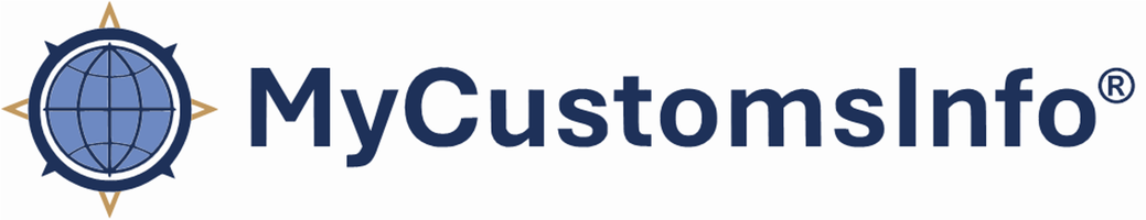 Mycustomsinfo(R) (Blue On White) 3081X594px Png