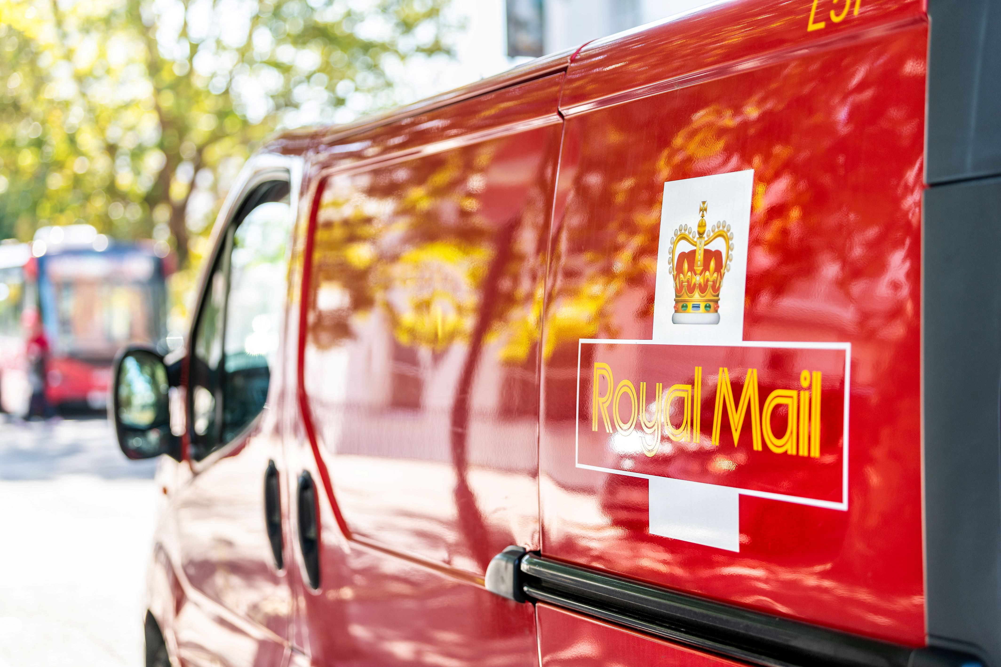 Royal Mail van with logo