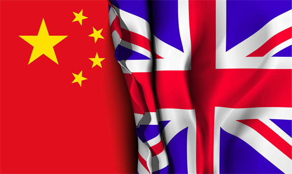 UK and China flags
