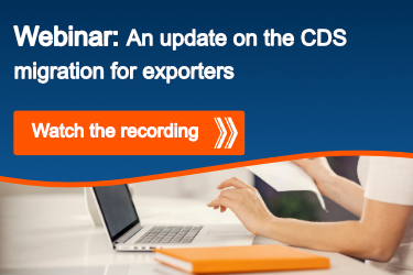 webinar an update on the CDS migration for exporters