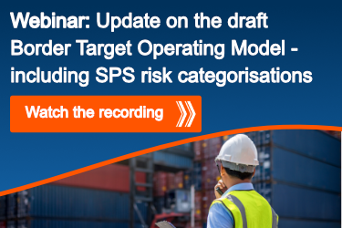 webinar update on the draft Border Target Operating Model