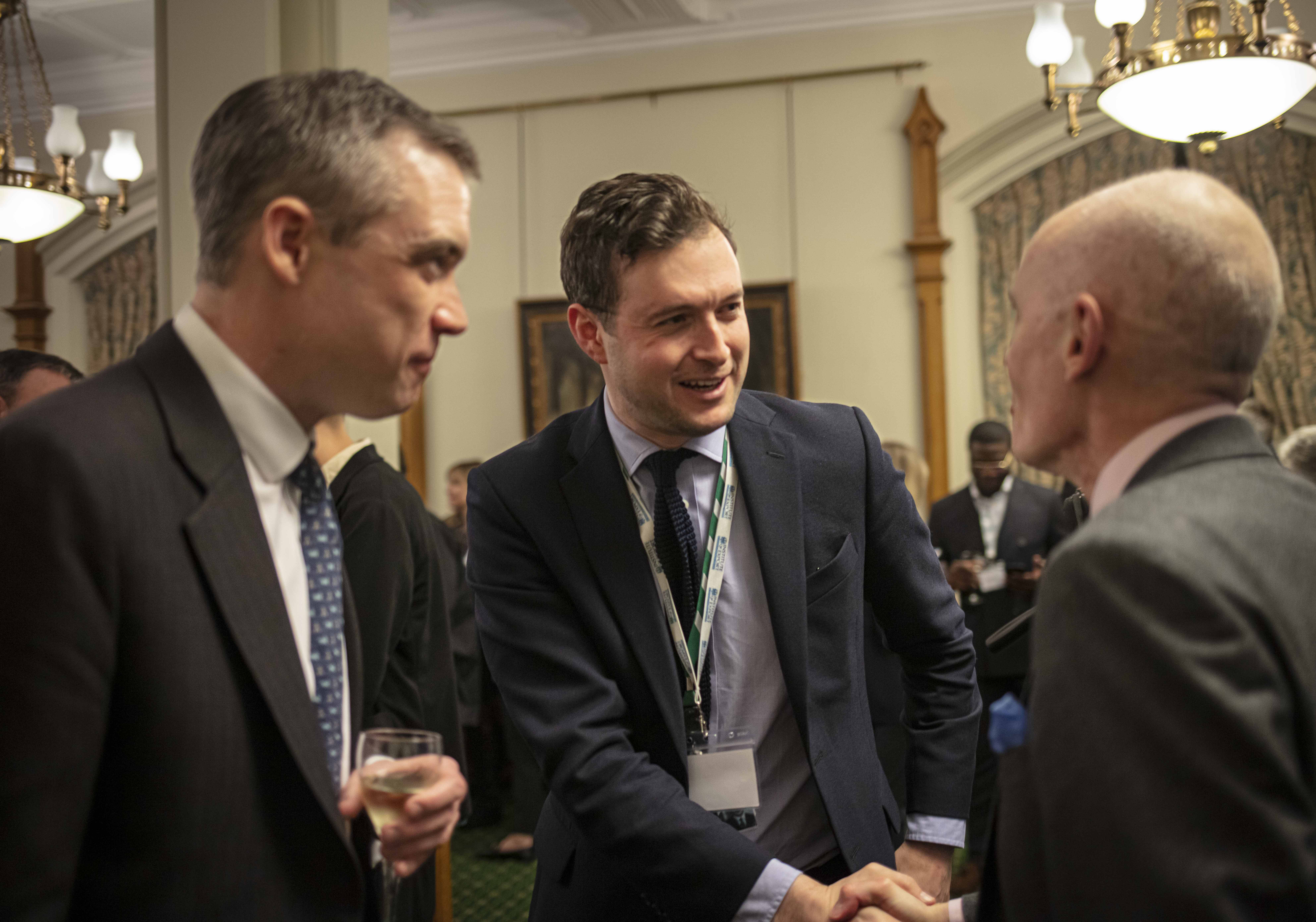 Marco Forgione, James Wharton and Anthony Mangnall at Export Reception