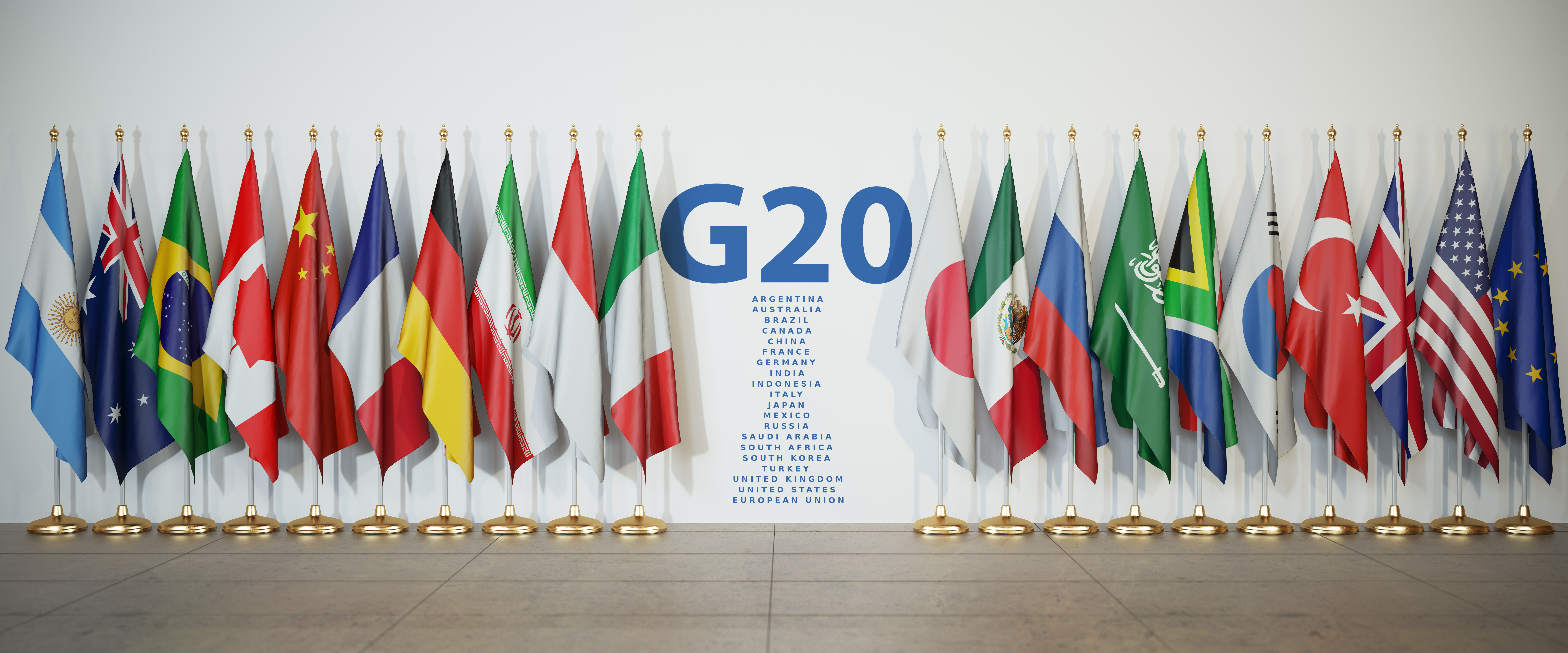 G20 flags