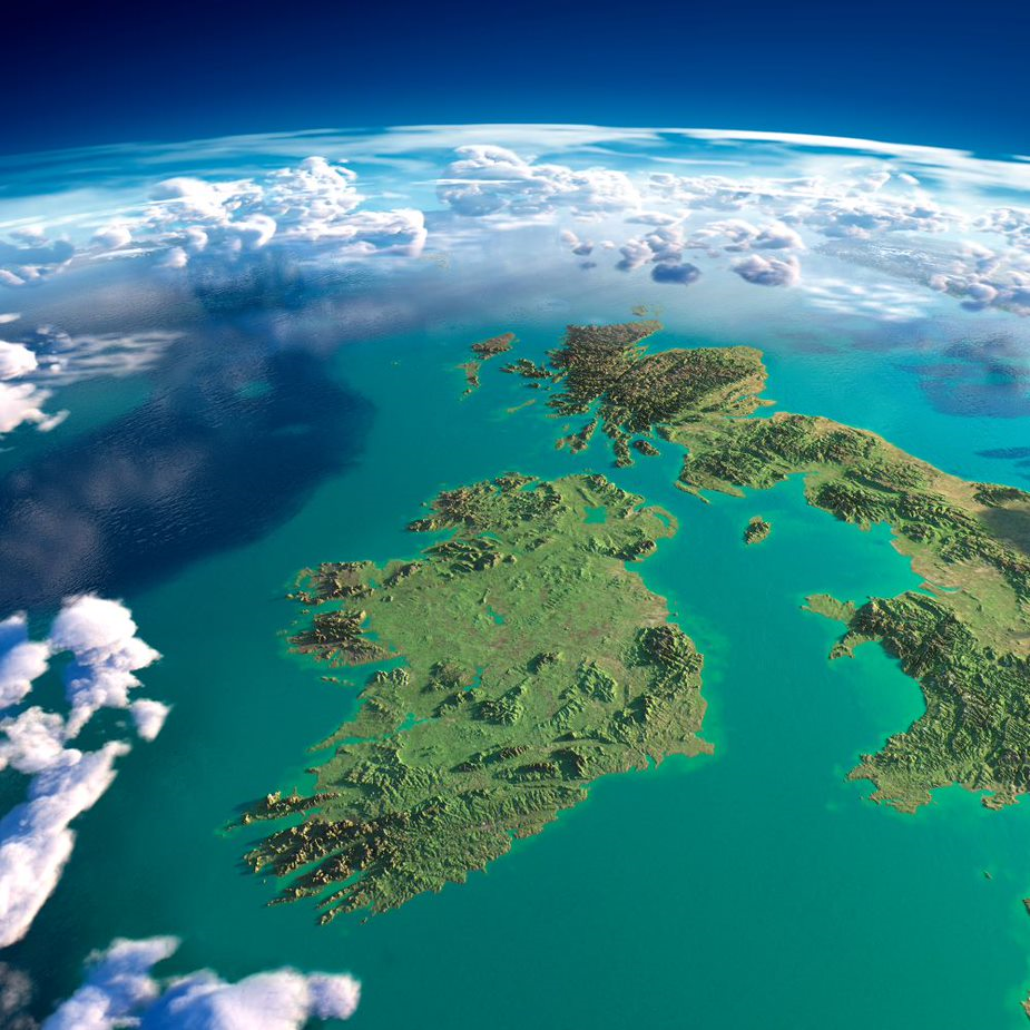 Map of UK and Ireland 