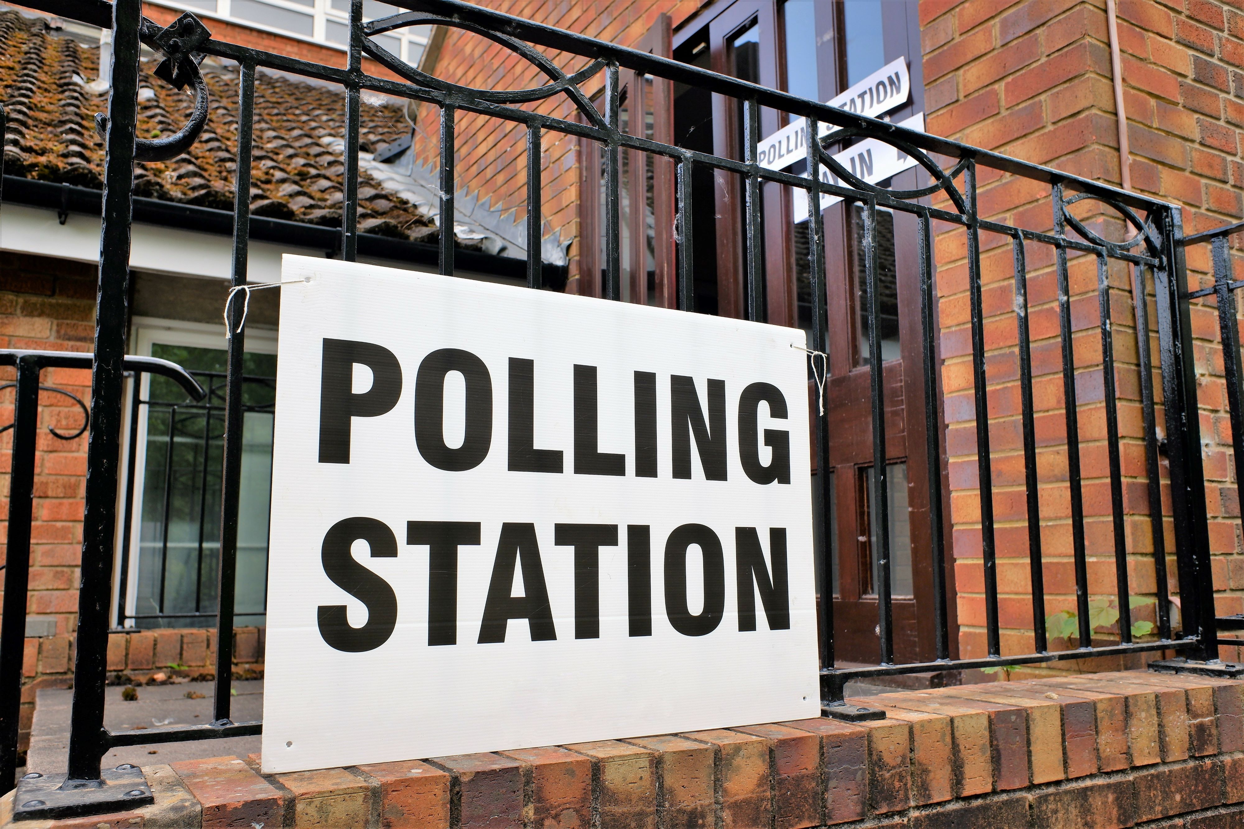 Pollingstationsign