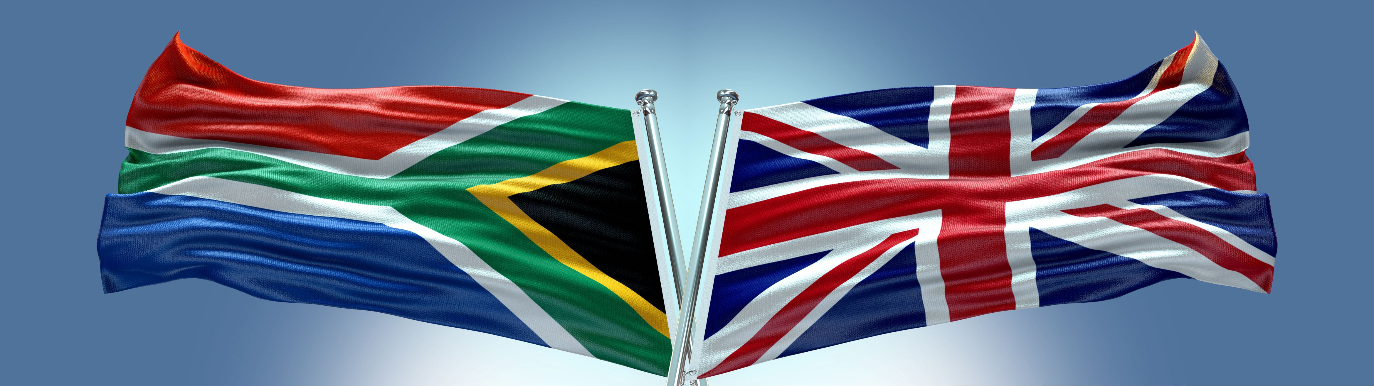 UK South Africa flags - trade talks