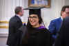 Woman in graduation cap at graduation